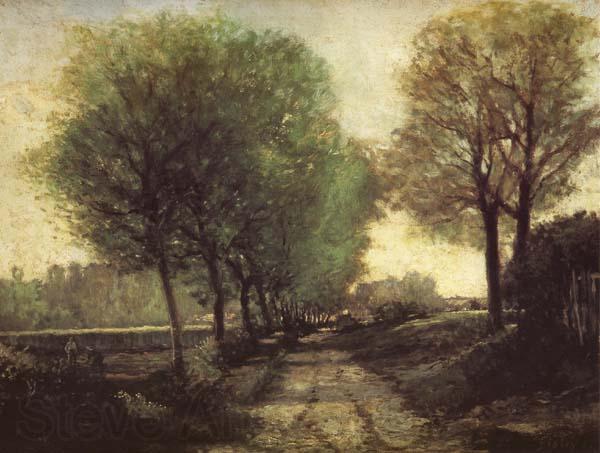 Alfred Sisley Lane near a Small Town Germany oil painting art